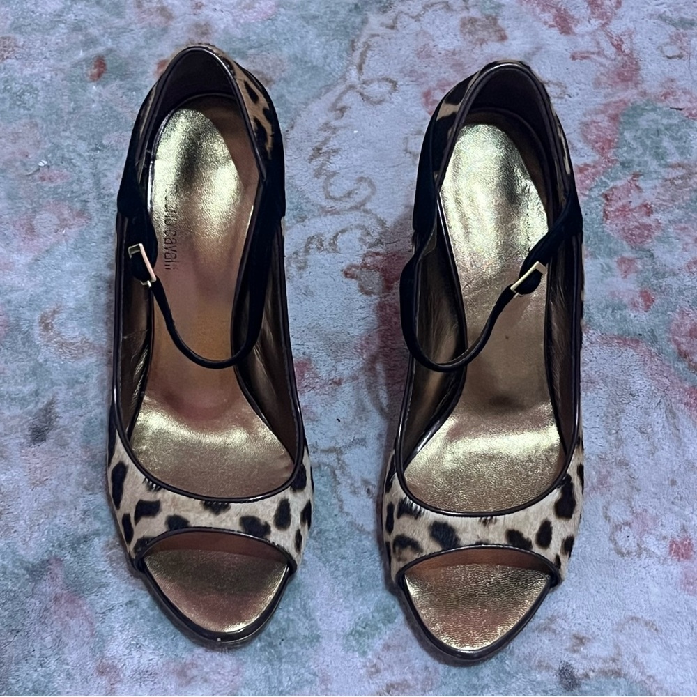 Roberto Cavalli Leopard Pony Hair Heels – Size 37.5 - Picture 4 of 11